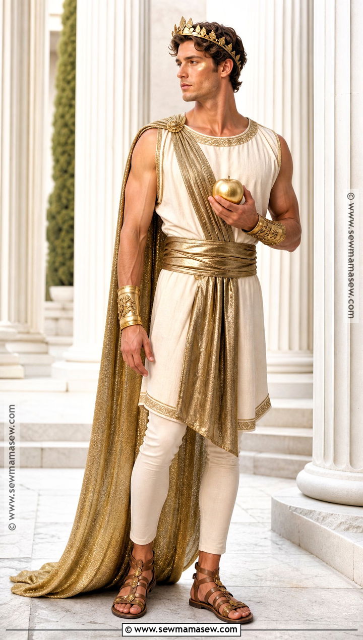 King Midas Gold Costume With Crown - 30 gold costume ideas