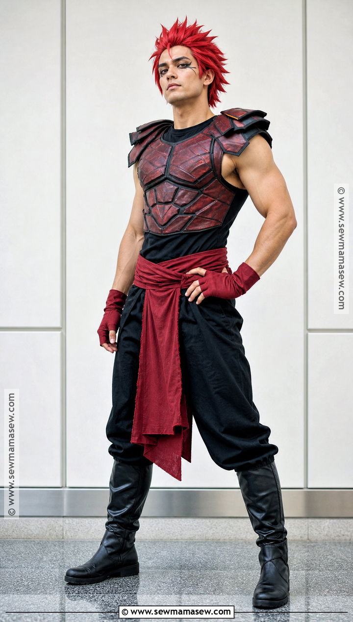 Kirishima Hero Costume With Red Hair - 30 bnha hero costumes ideas