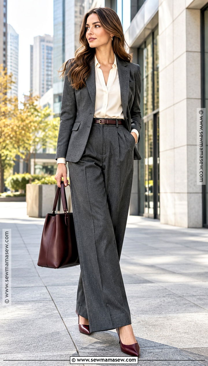 Kitten Heel Pumps With Tailored Trousers - 15 fall 2026 fashion trends shoes
