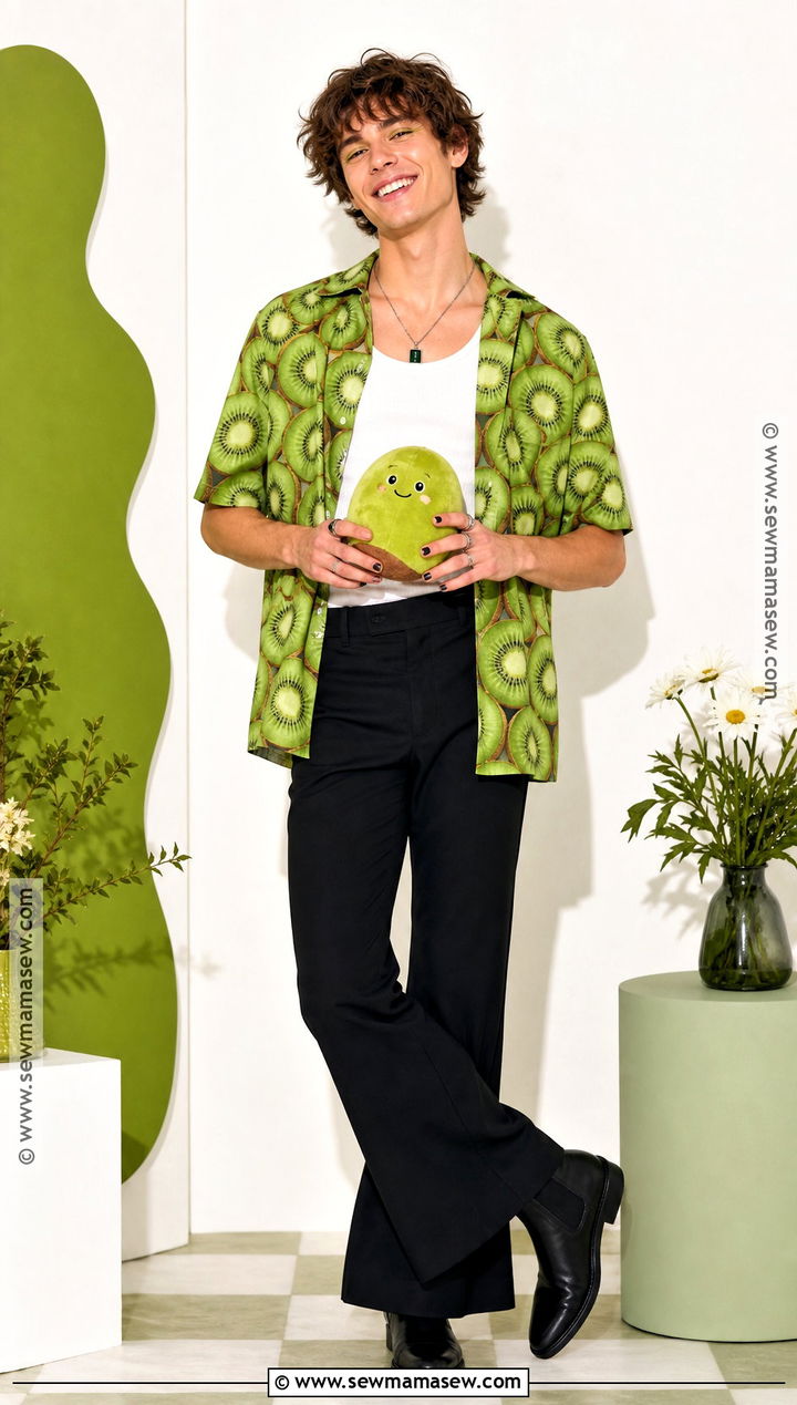 Kiwi Print Shirt Harry Styles Costume - 30 Harry Styles Costume
