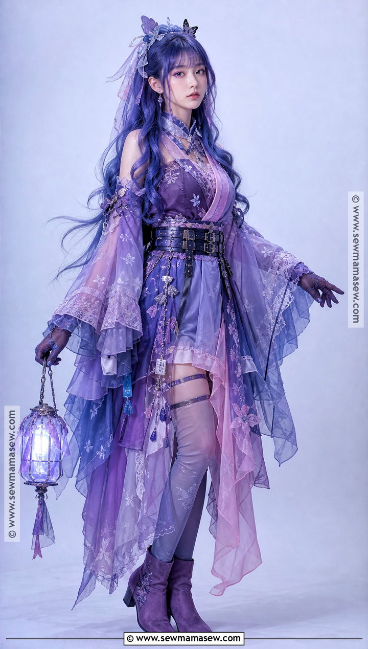 Kiyomi Haunterly Cosplay With Layered Ghost Dress - 45 monster high cosplay ideas