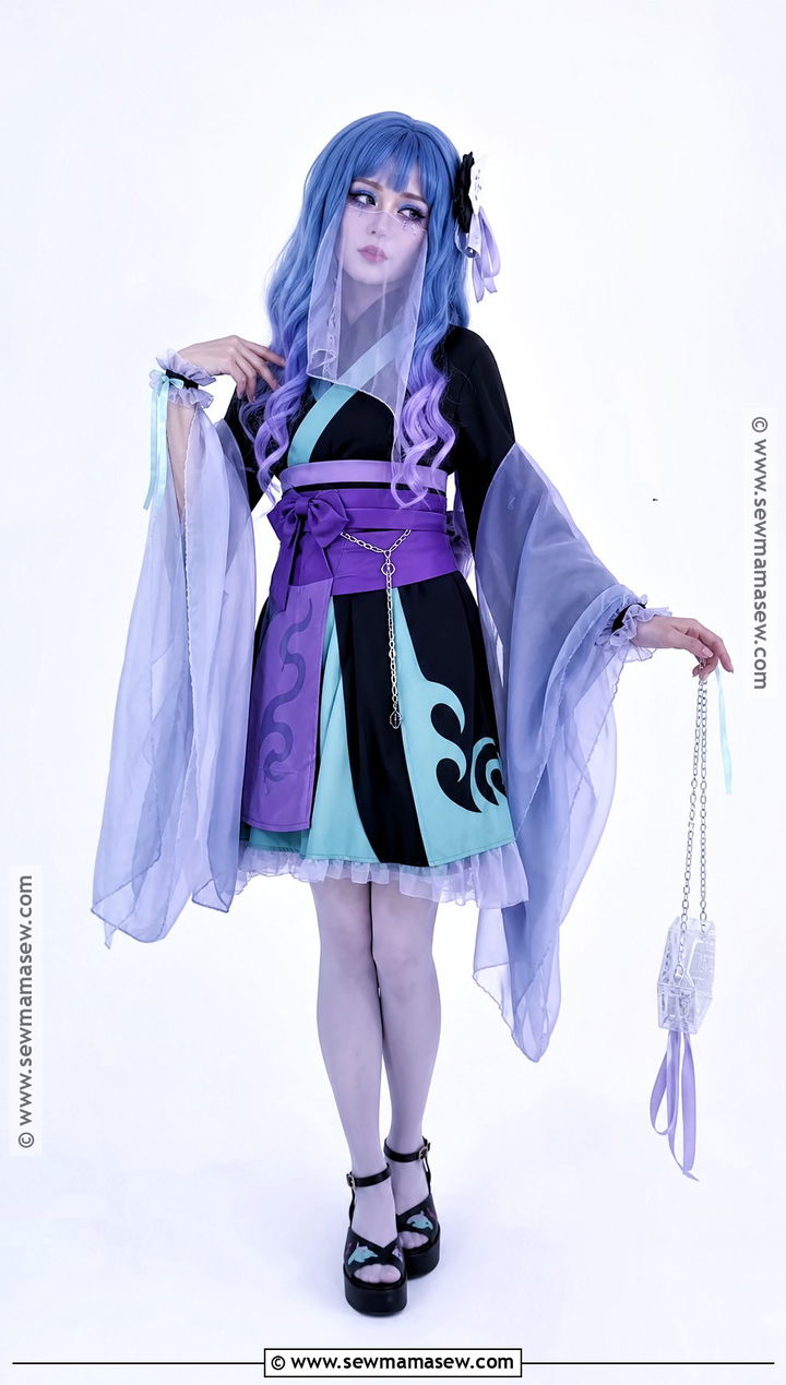 Kiyomi Haunterly Costume With Kimono Dress - 35 Monster High Dolls Costume Ideas