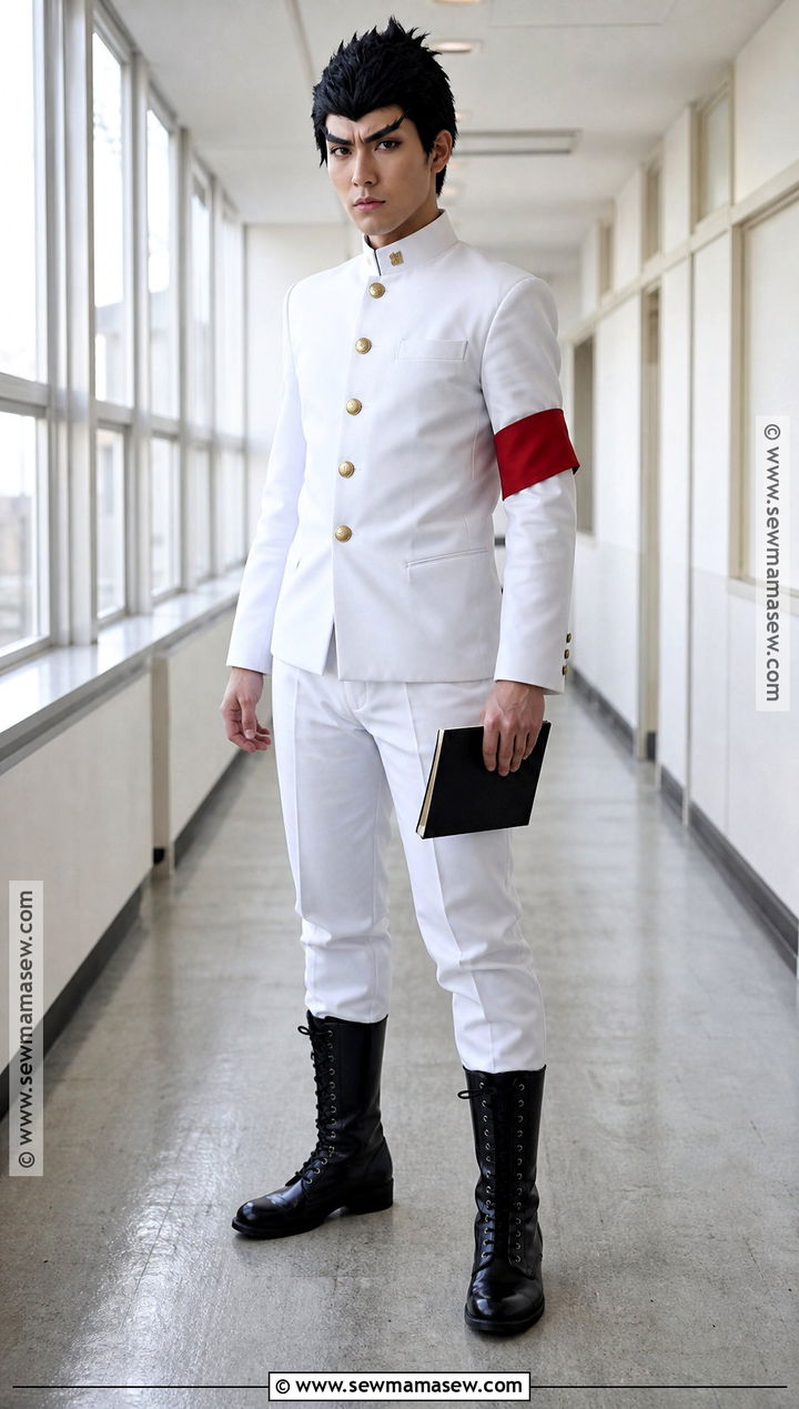 Kiyotaka Ishimaru Cosplay With White School Uniform - 35 danganronpa cosplay ideas