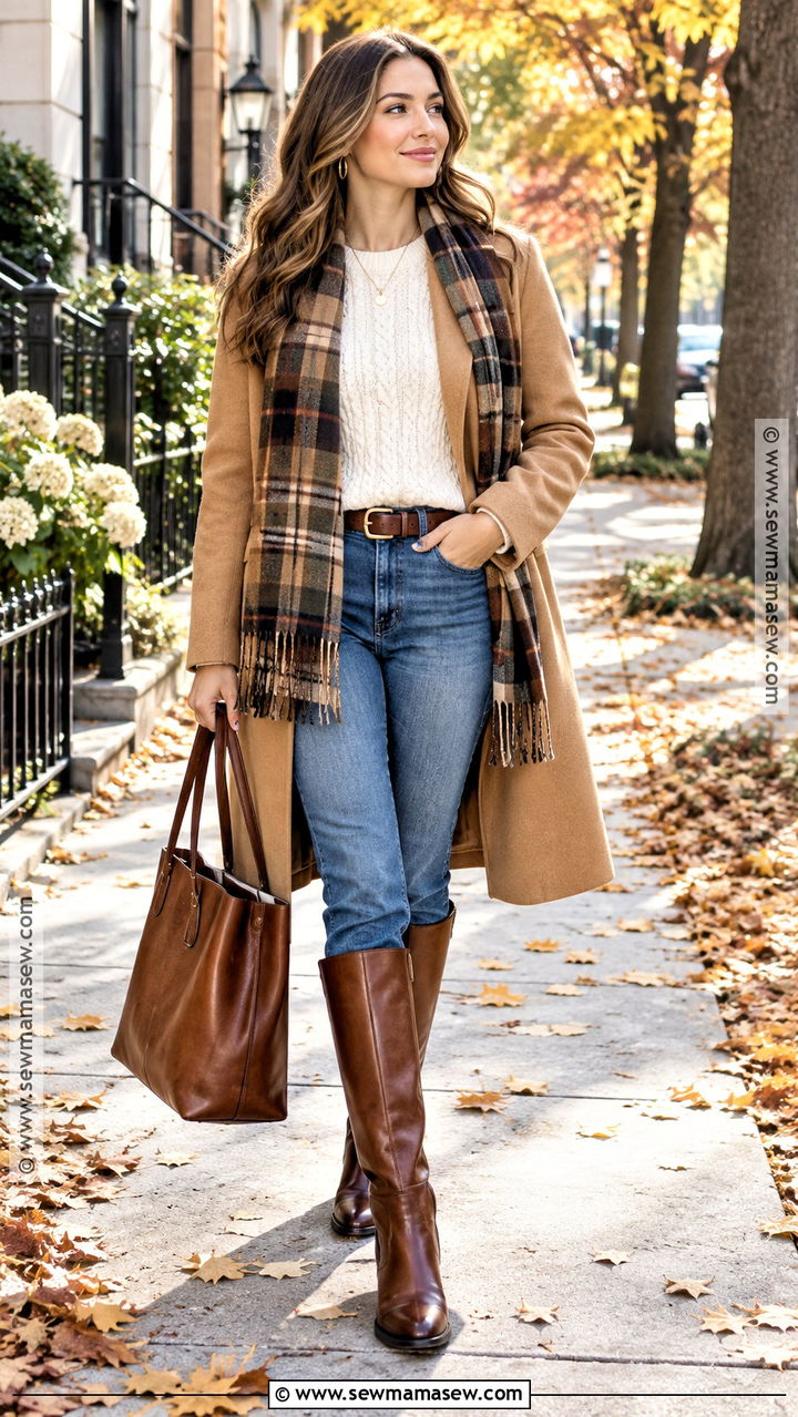 Knee High Boots With Straight Leg Jeans - 20 fall knee high boots outfits