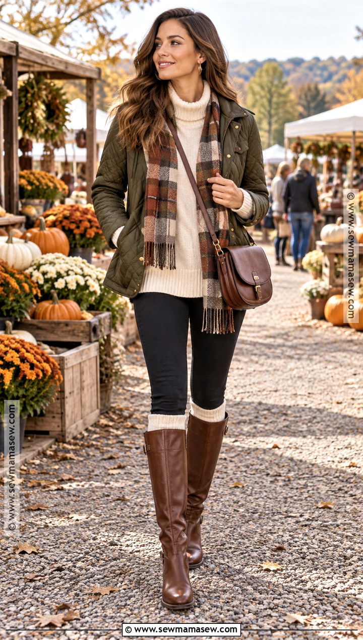 Knee High Socks With Riding Boots - 20 fall socks ideas