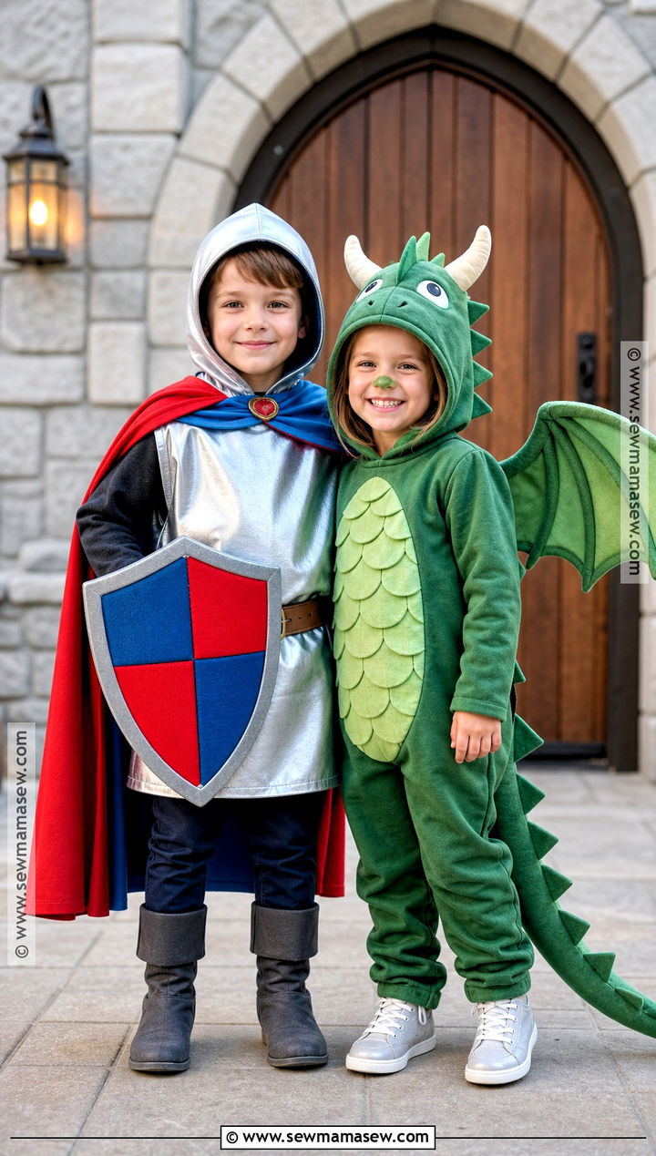 Knight And Dragon Sibling Costume - 35 sibling costume ideas