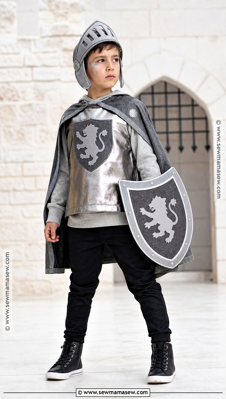 Knight Costume With Silver Tunic - 30 costumes for kids