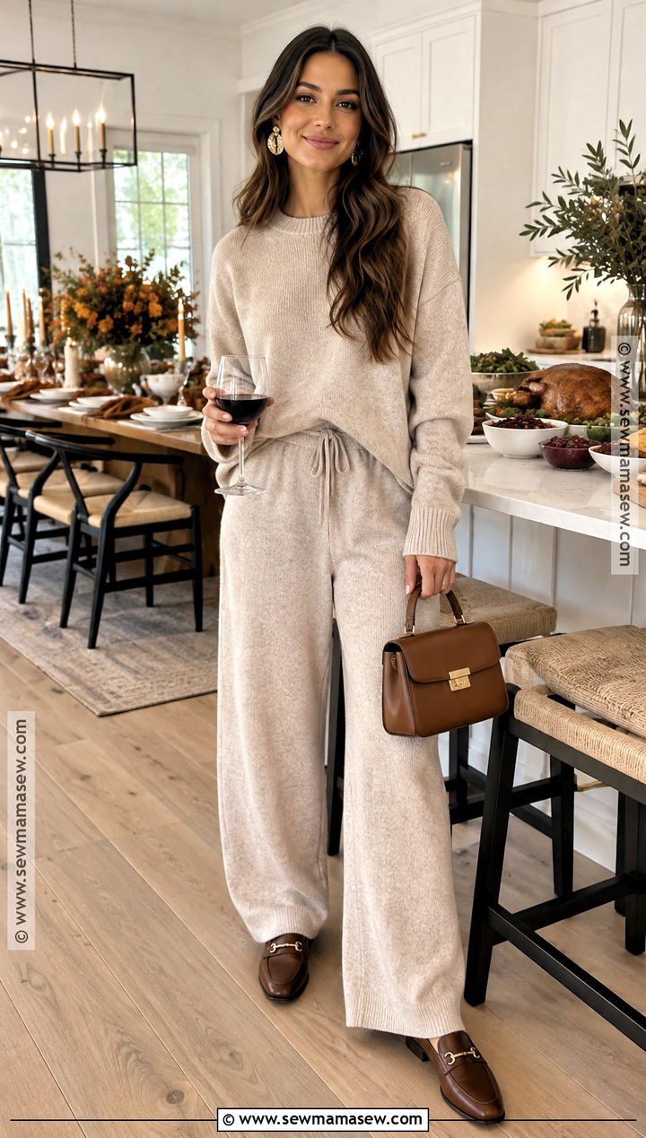 Knit Matching Set Friendsgiving Outfit - 25 friendsgiving outfits