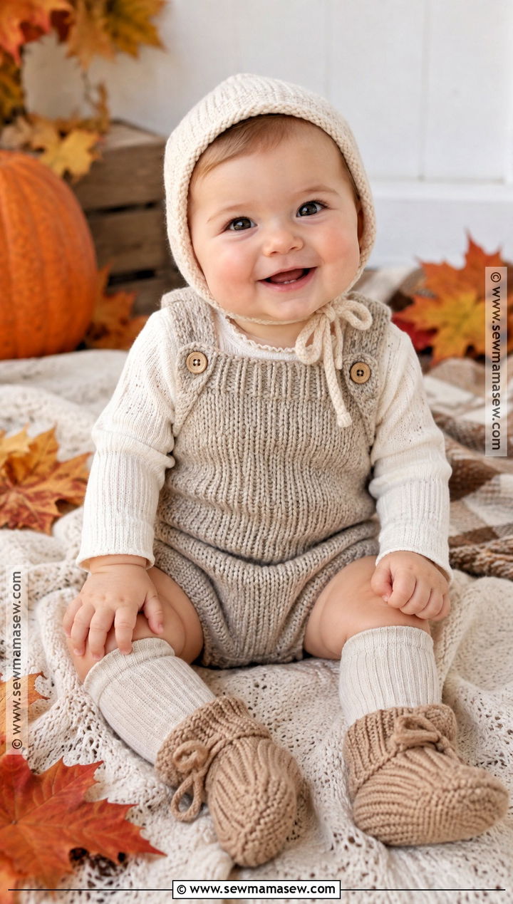 Knit Romper Baby Fall Outfit - 25 baby fall outfits