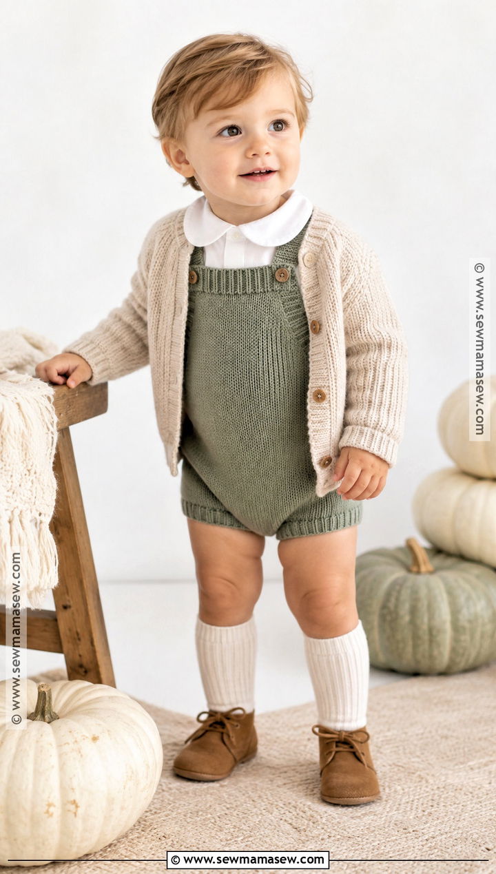 Knit Romper Toddler Boy Thanksgiving Outfit - 20 toddler boy thanksgiving outfit ideas