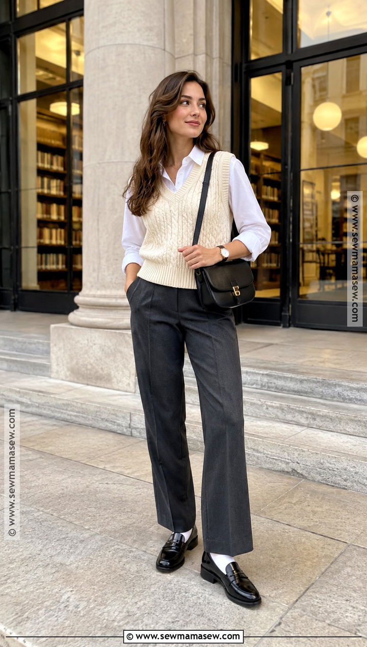 Knit Vest Fall Outfit - 20 Fall Fashions Ideas