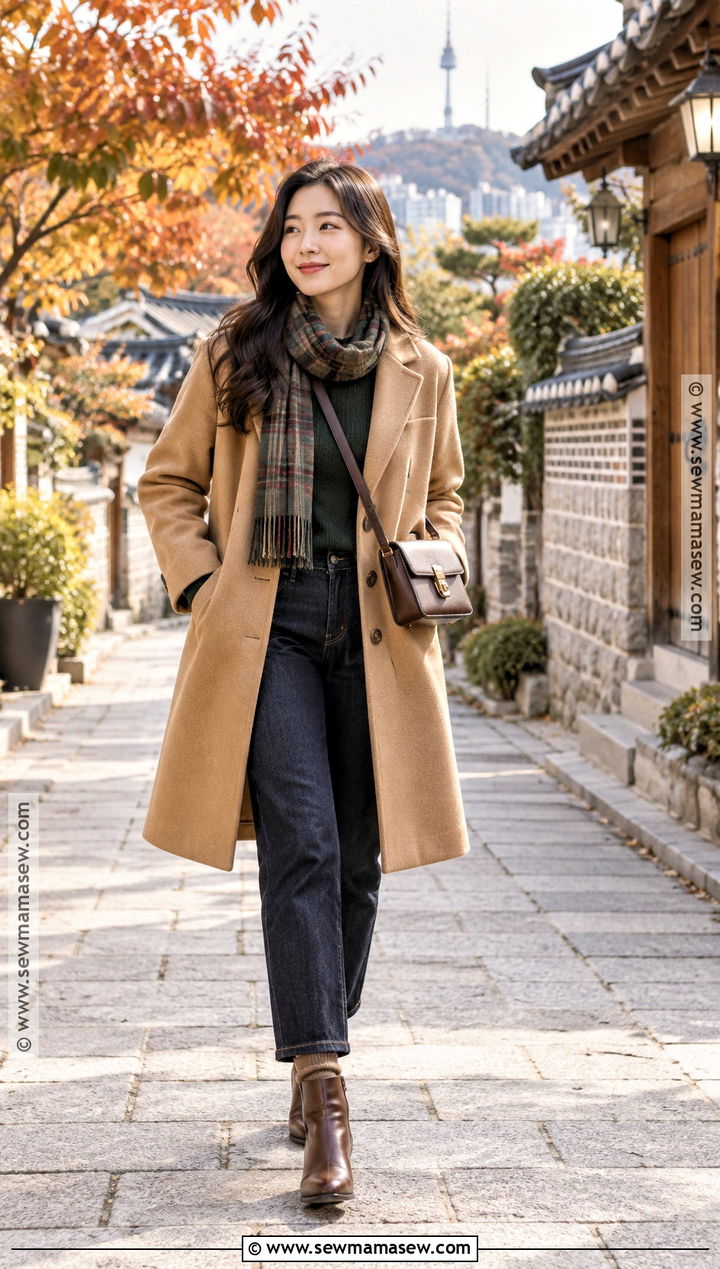 Korea Late October Wool Coat Outfit - 15 korea in october outfit ideas