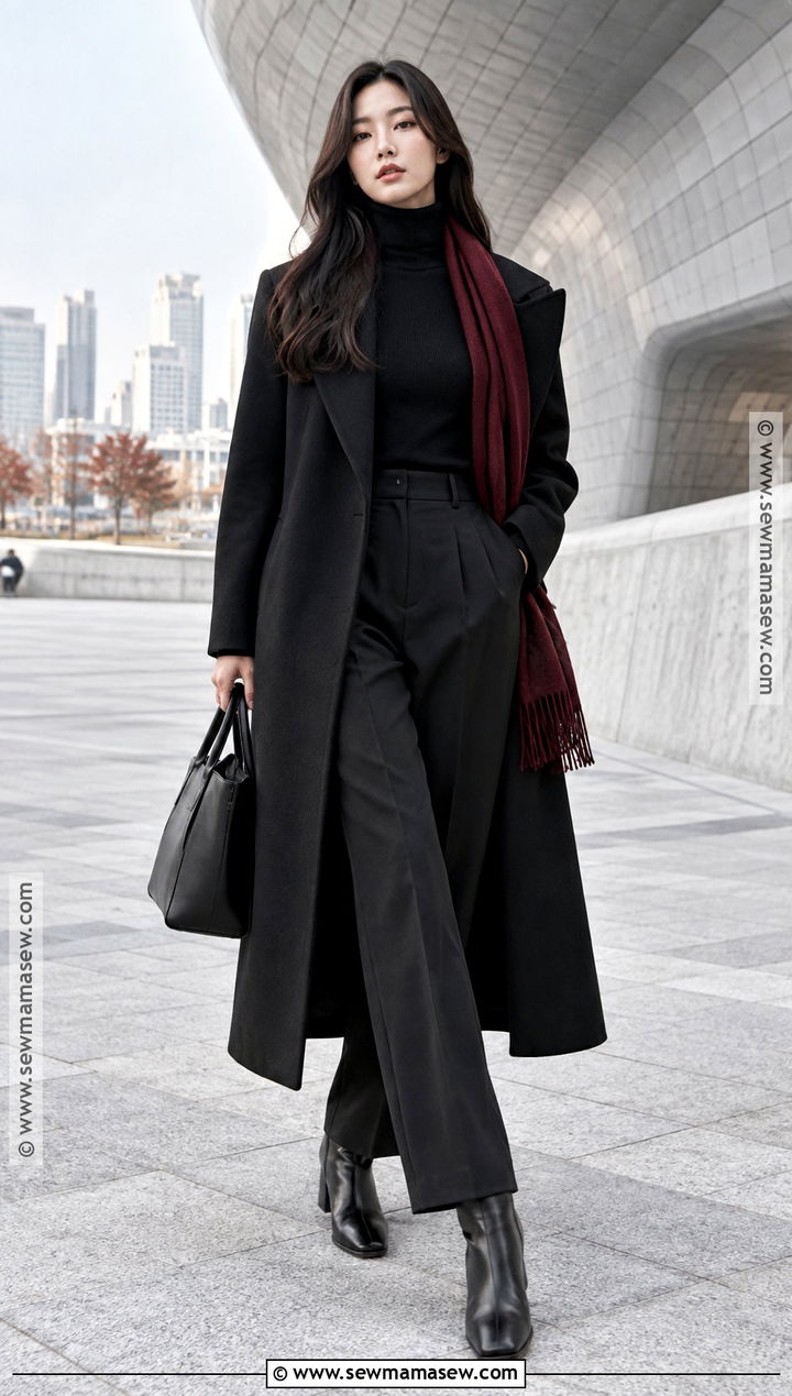 Korean Autumn Monochrome Black Outfit - 25 Autumn Outfits In Korea