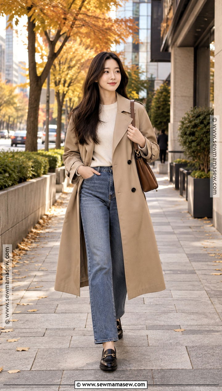 Korean Trench Coat Outfit - 15 Korean Fall Style Ideas