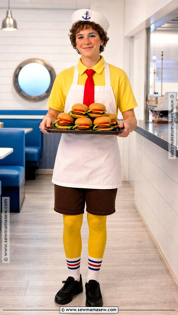 Krusty Krab Employee SpongeBob Costume - 45 spongebob costume ideas