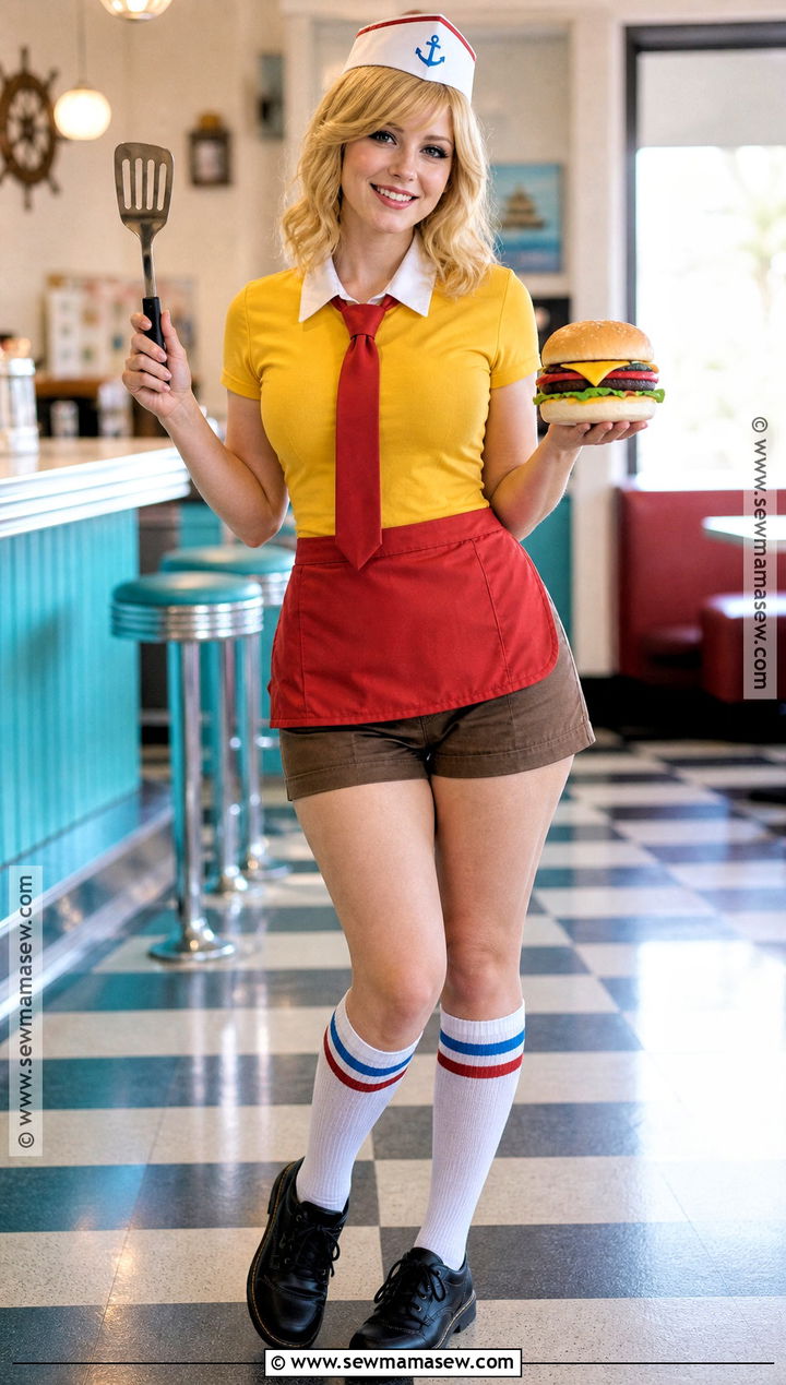 Krusty Krab Fry Cook SpongeBob Cosplay - 35 Spongebob Cosplay Ideas