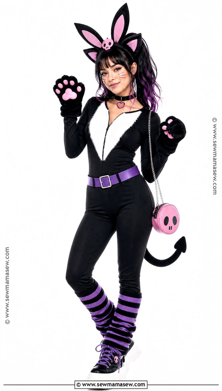 Kuromi Cat Costume With Ears And Tail - 40 kuromi costume ideas