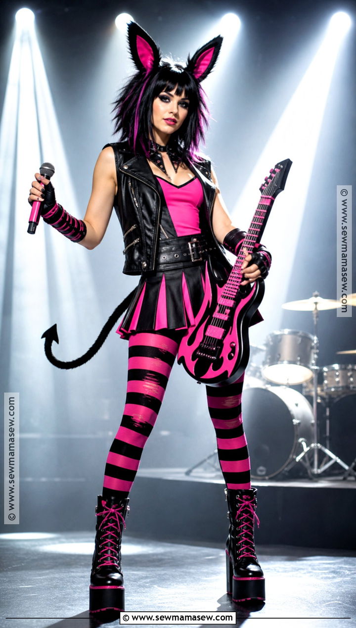 Kuromi Rock Star Costume - 40 kuromi costume ideas