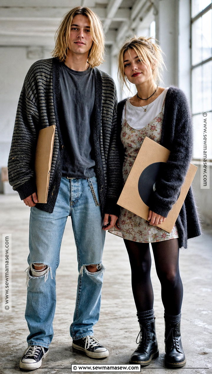 Kurt And Courtney Grunge Couple Costume - 30 90S Costume Ideas for Couples