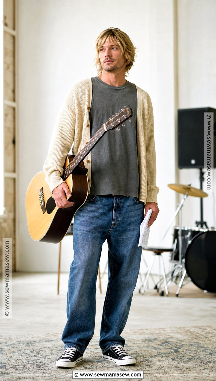 Kurt Cobain Acoustic Rehearsal Costume - 30 kurt cobain costume ideas