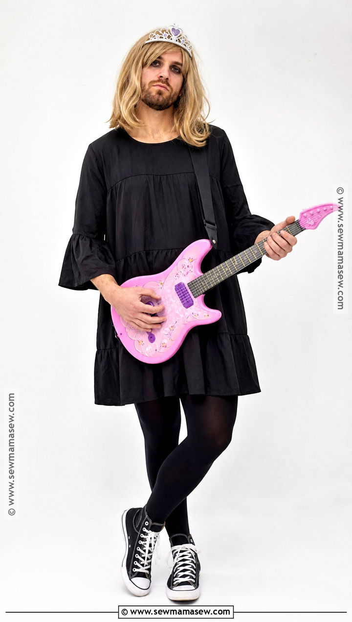 Kurt Cobain Black Dress Costume - 30 kurt cobain costume ideas