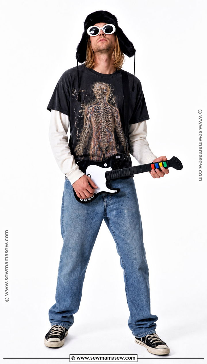 Kurt Cobain White Sunglasses Costume - 30 kurt cobain costume ideas