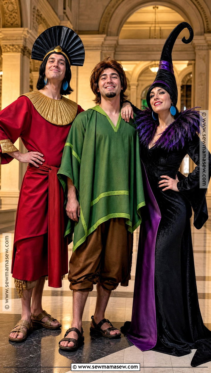 Kuzco Pacha And Yzma Costume - 30 trio disney costumes