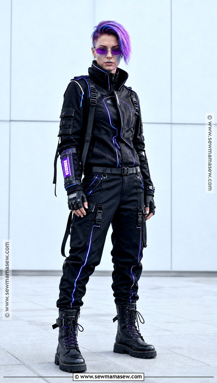 LED Cyberpunk Costume - 30 led costume ideas