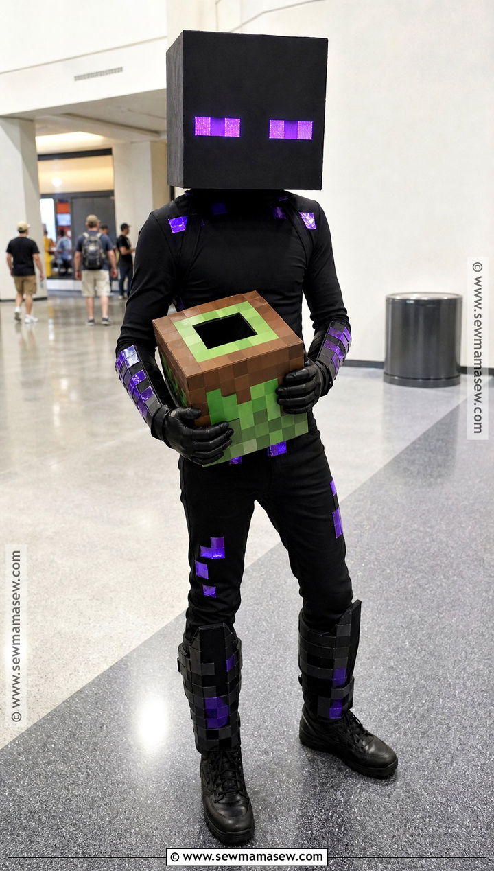 LED Eye Enderman Cosplay - 35 enderman cosplay ideas
