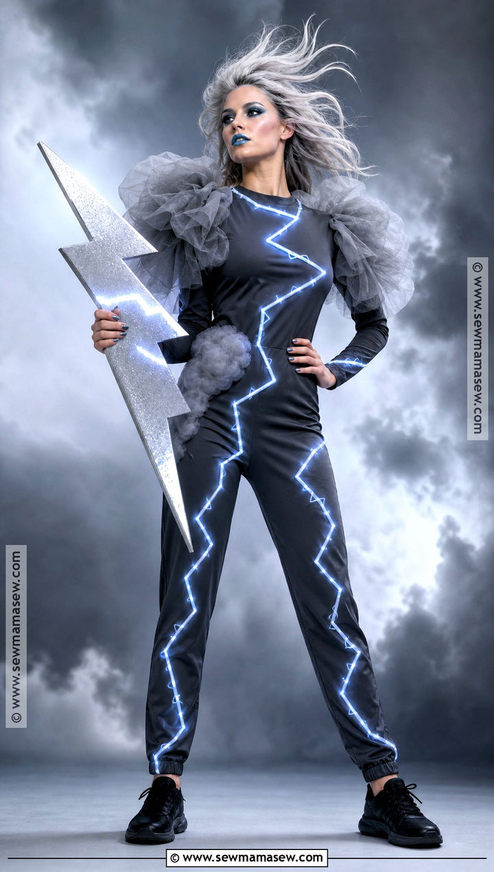 LED Lightning Storm Costume - 30 led costume ideas