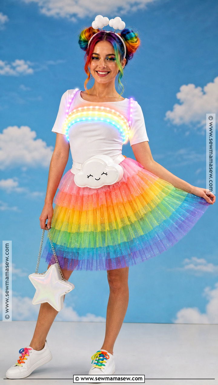 LED Rainbow Costume - 30 led costume ideas
