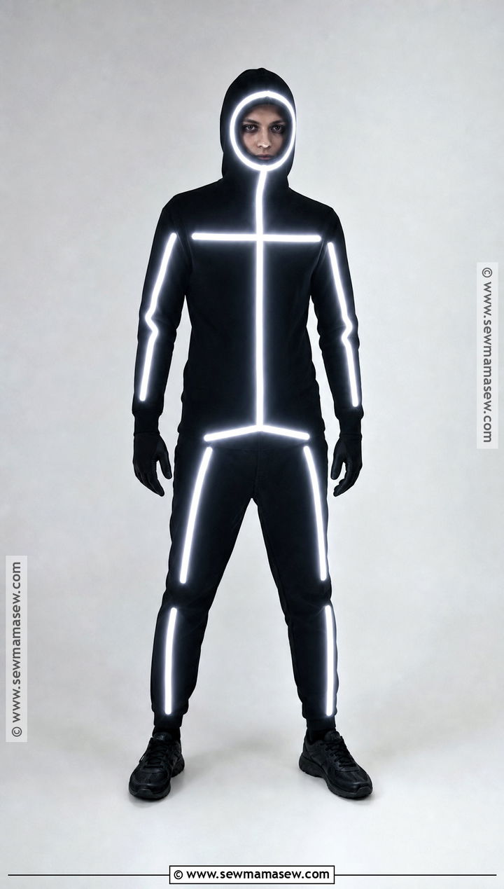 LED Stick Figure Costume - 30 led costume ideas