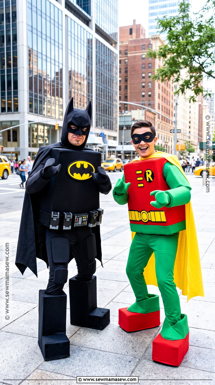 LEGO Batman And Robin Duo Costume - 30 lego batman costume ideas