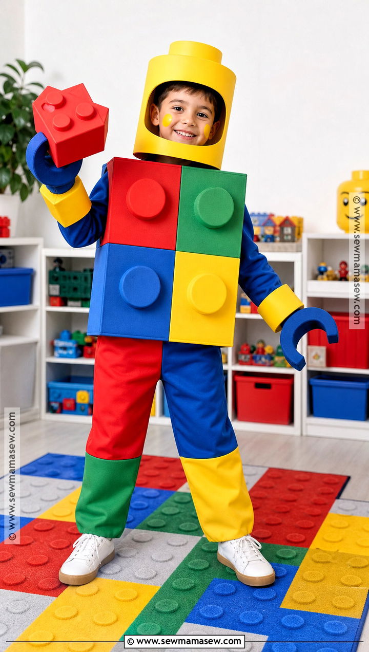 LEGO Minifigure Costume With Boxy Body - 40 boys halloween costumes