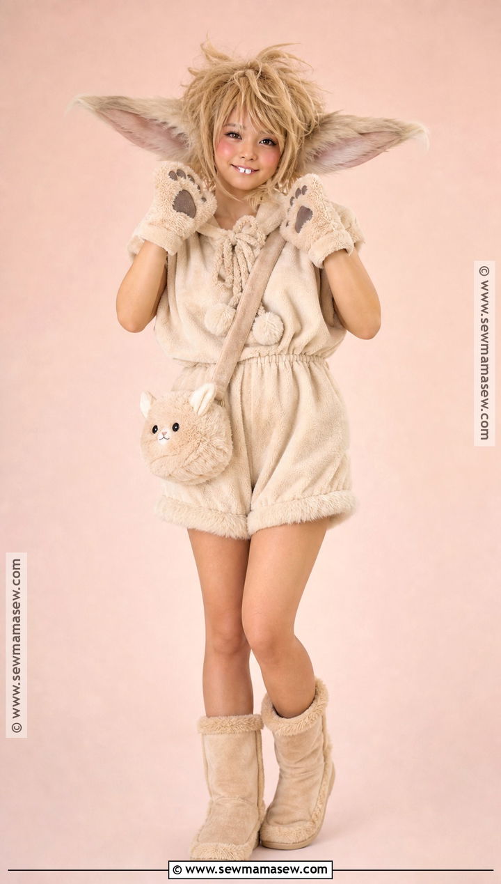Labubu Costume With Furry Ears - 30 Trending Halloween Costumes