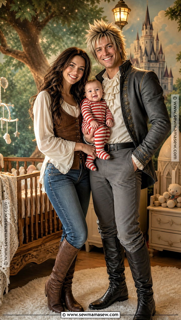 Labyrinth Family Costume With Baby Toby - 30 Labyrinth Costume Ideas