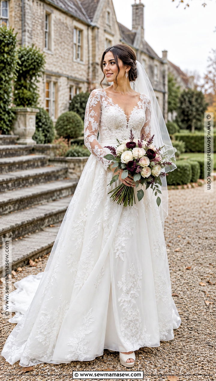 Lace A Line November Wedding Dress - 25 november wedding dress ideas