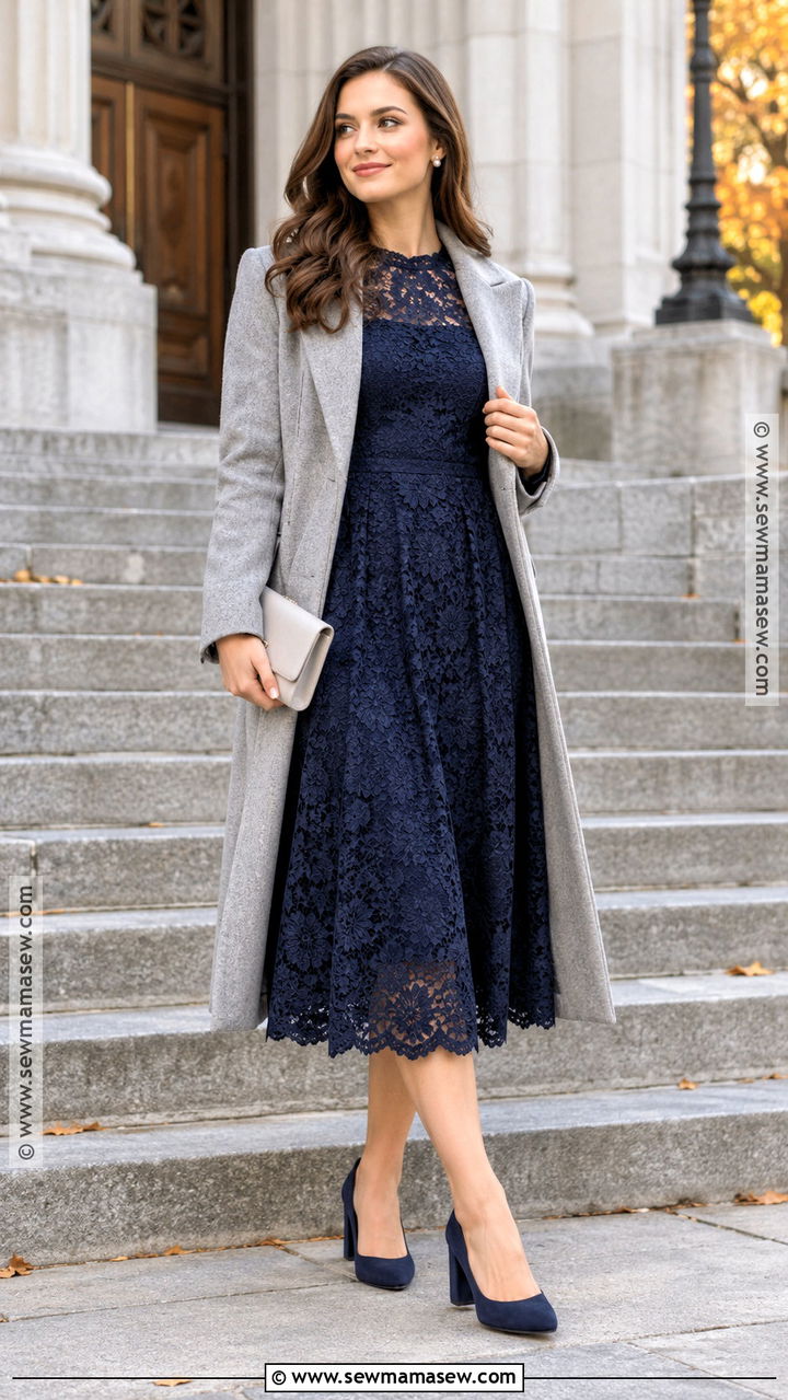 Lace Dress Autumn Graduation Outfit - 20 autumn graduation outfit ideas