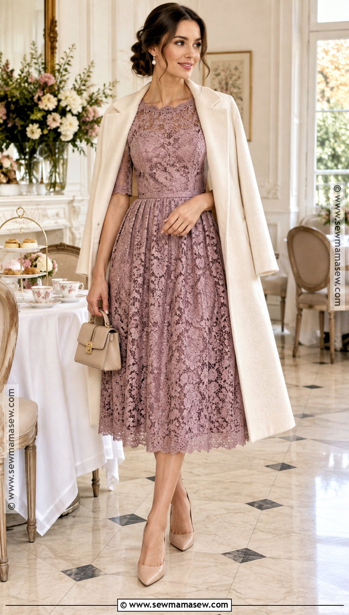 Lace Dress Fall Tea Party Outfit - 25 fall tea party outfit ideas