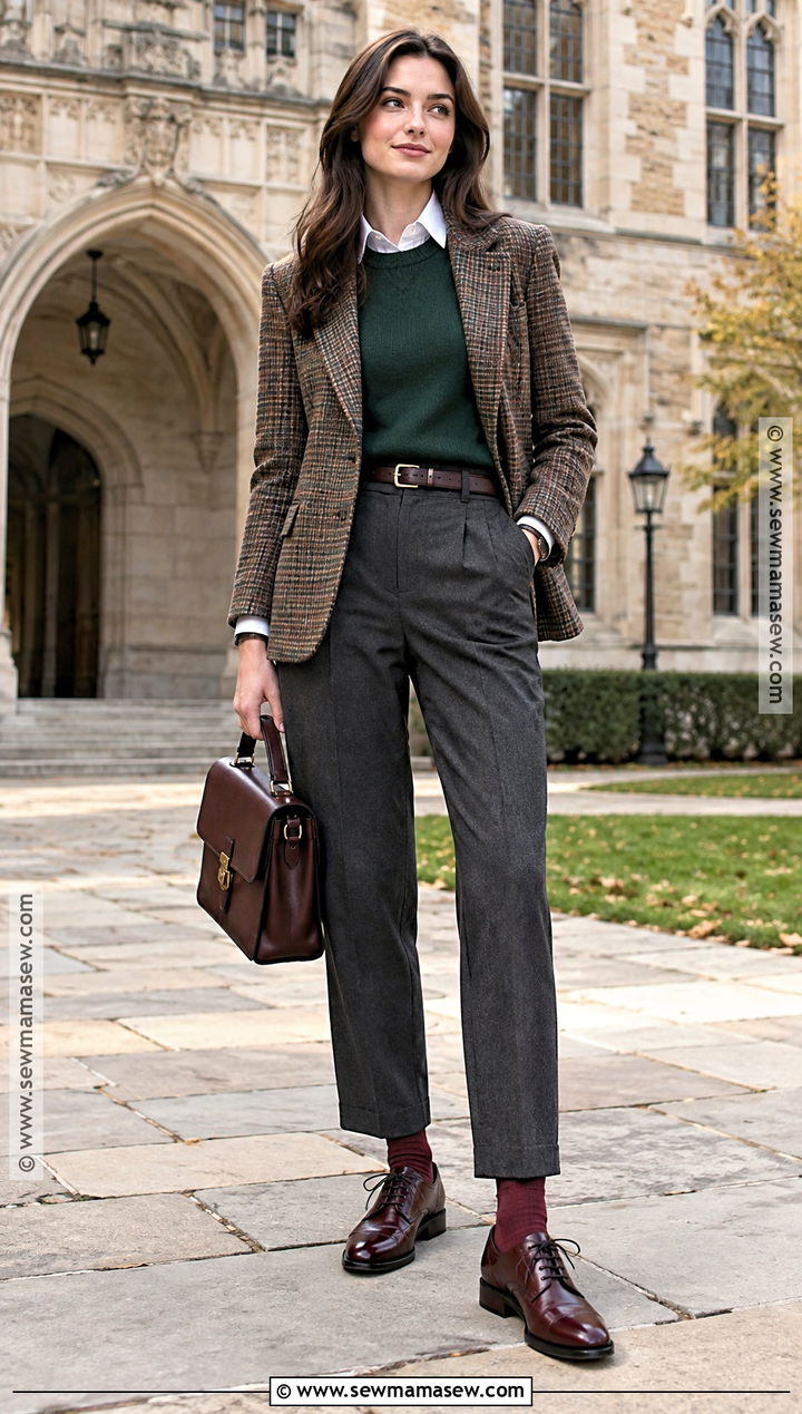 Lace Up Oxford Outfit - 15 Fall Shoe Inspo Aesthetic Ideas