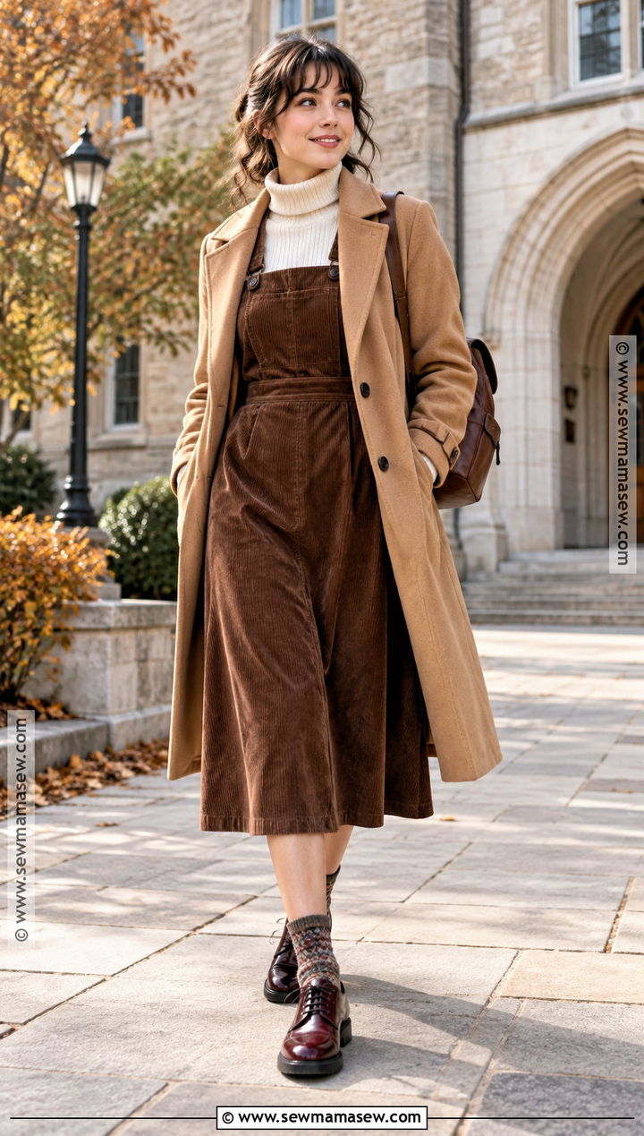 Lace Up Oxfords With Pinafore Dress - 20 fall shoes with dress