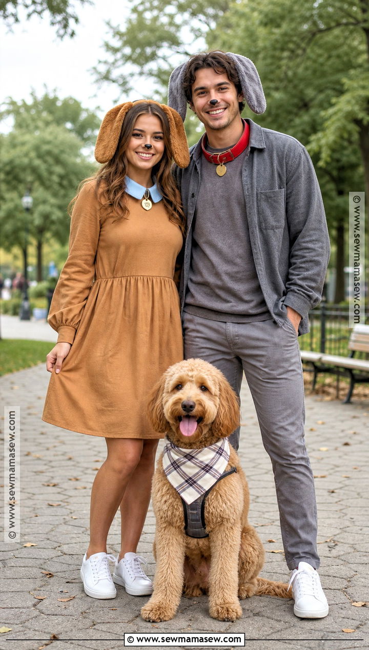 Lady And Tramp Couple And Dog Costume - 35 lady and the tramp costume ideas