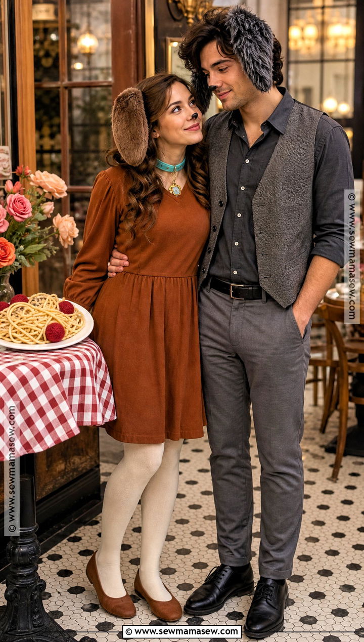 Lady And Tramp Couple Costume - 40 disney couple costumes