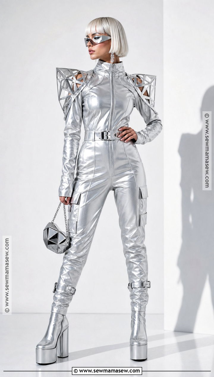 Lady Gaga Silver Stage Costume - 35 blonde halloween costumes ideas