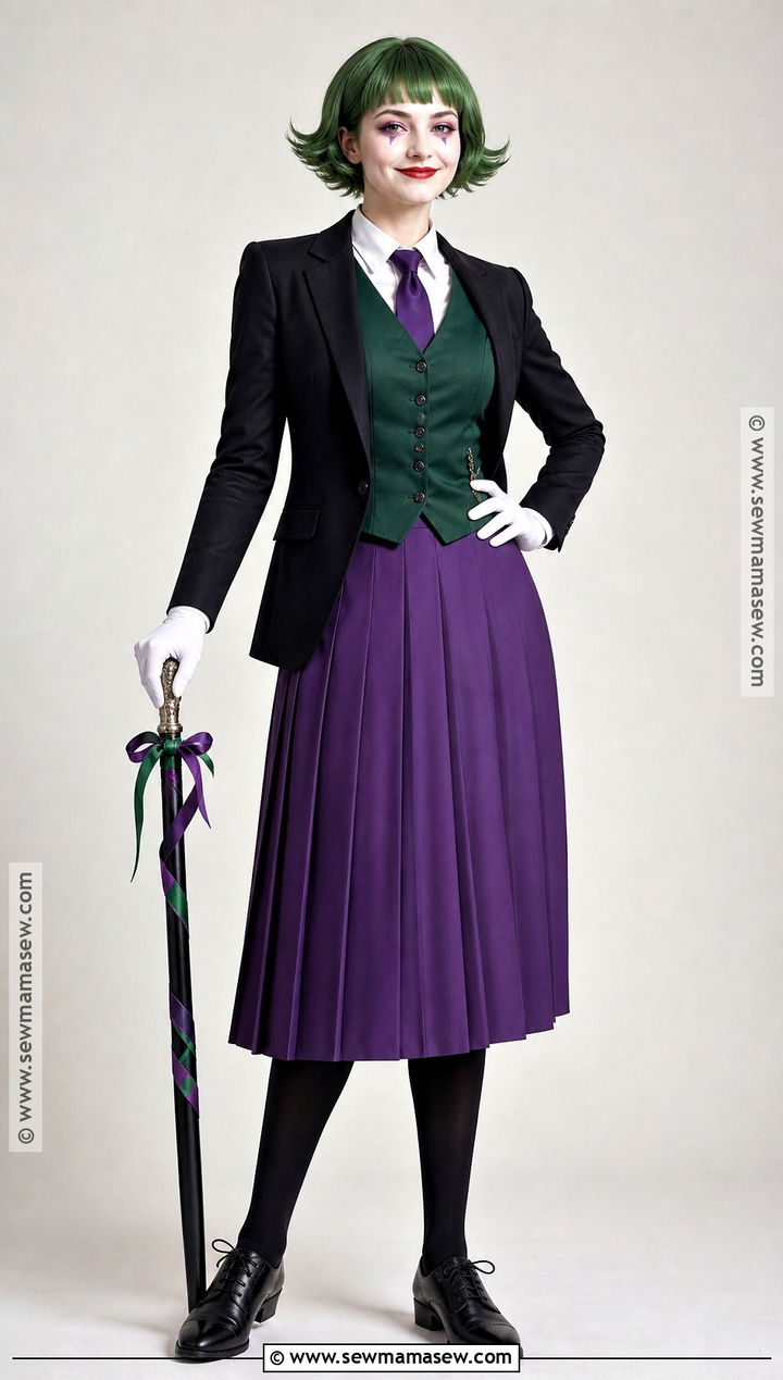 Lady Joker Costume With Purple Skirt - 35 lady joker costume ideas