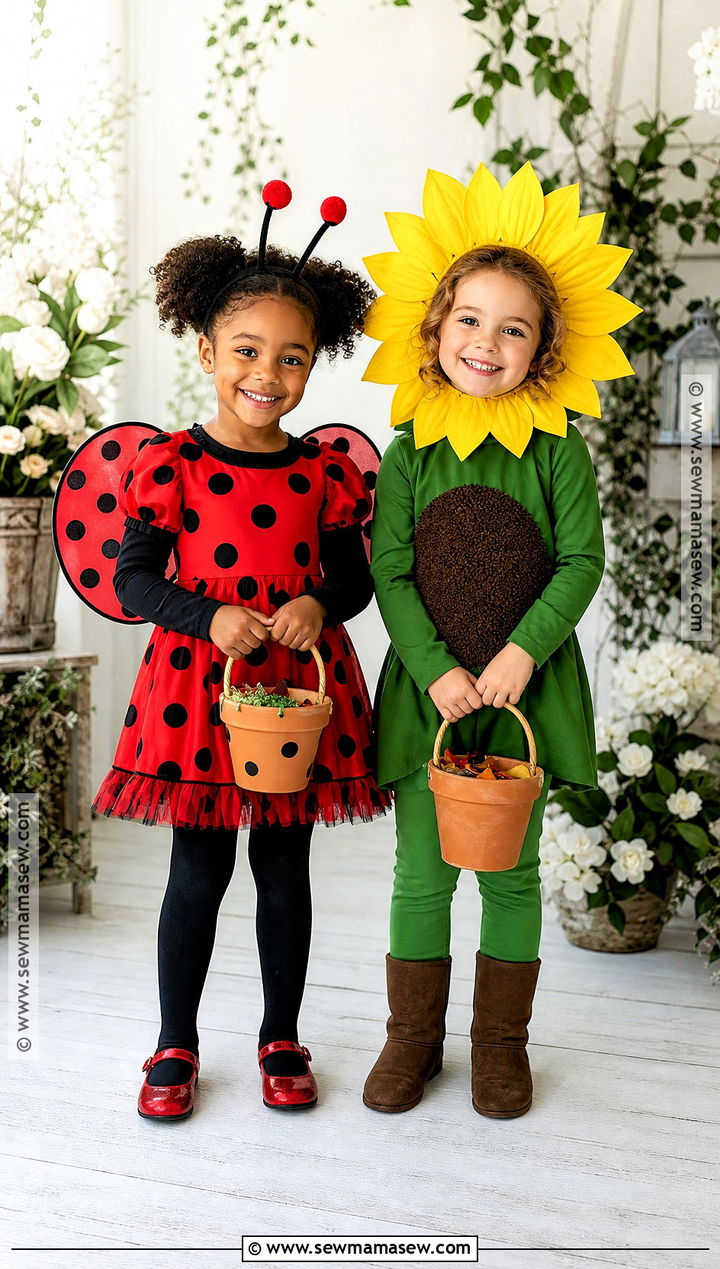Ladybug And Sunflower Costumes - 35 brother sister halloween costumes