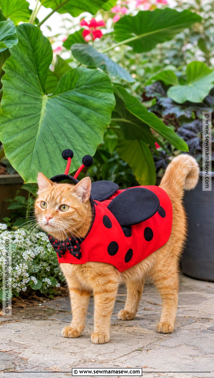 Ladybug Cat Costume - 30 Halloween Costume Ideas for Cats