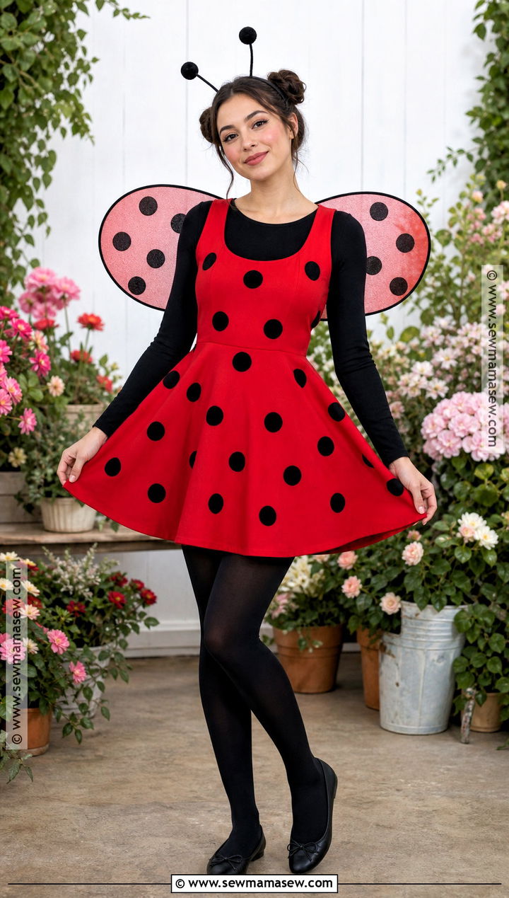 Ladybug Costume - 30 red dress halloween costume ideas