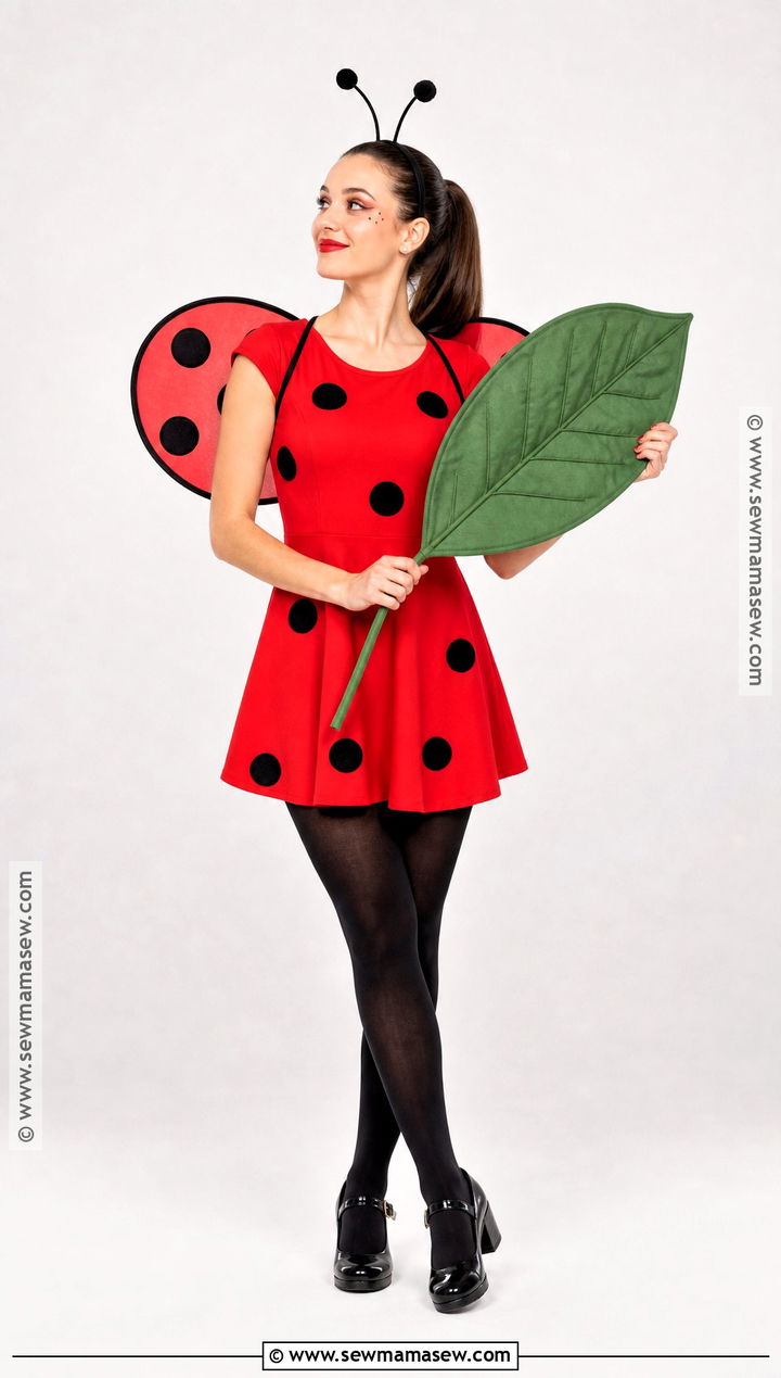 Ladybug Costume With Red Polka Dot Dress - 50 costume ideas for women