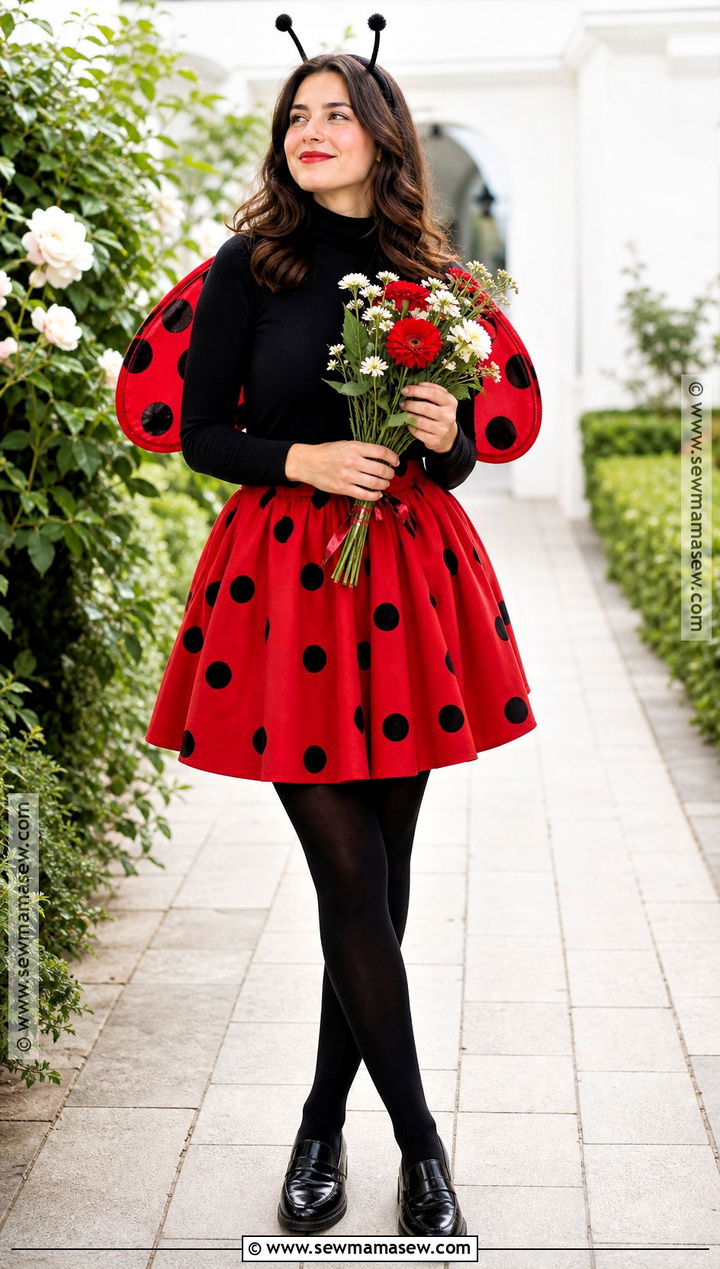 Ladybug Costume With Red Polka Dot Skirt - 45 cute costumes